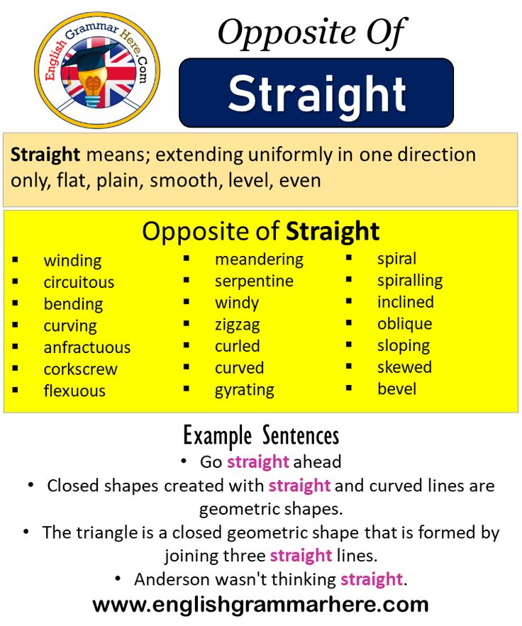 curved antonym