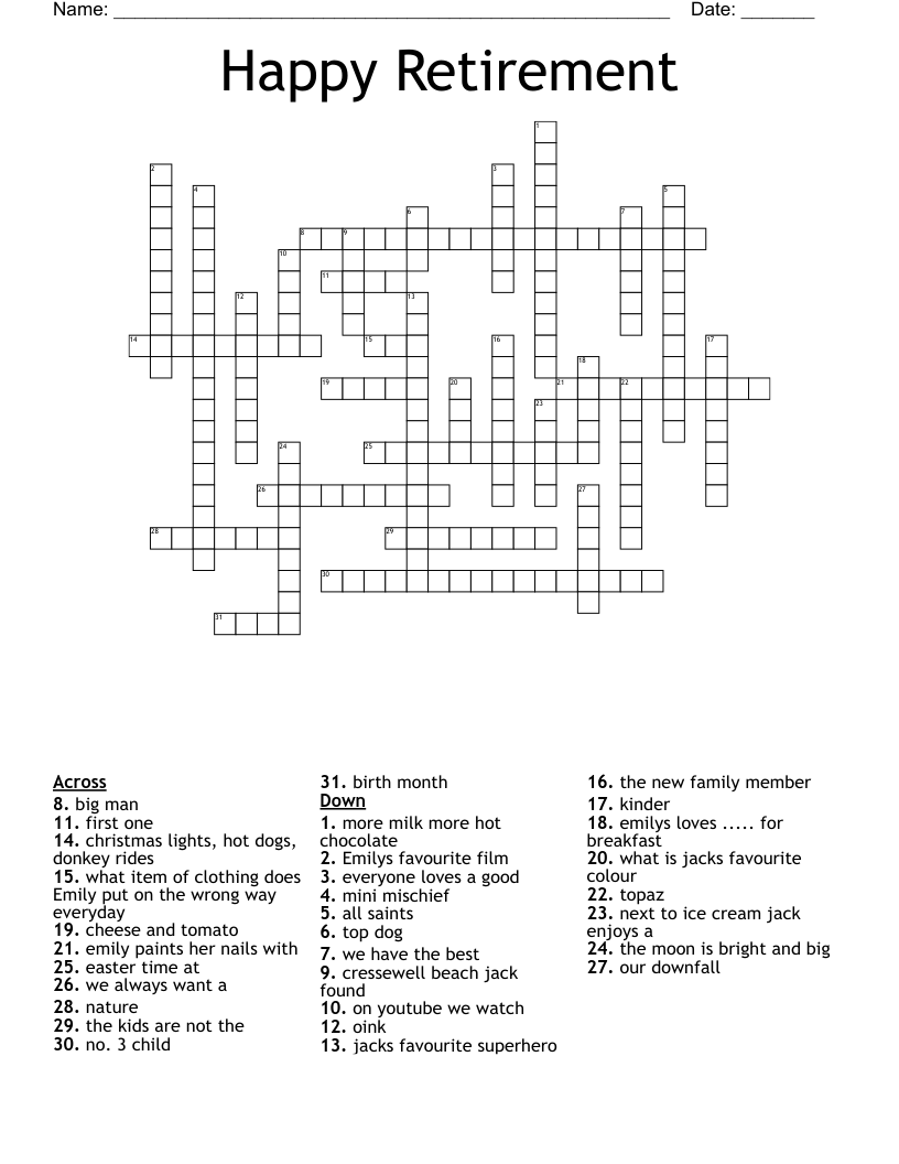 retiring crossword clue
