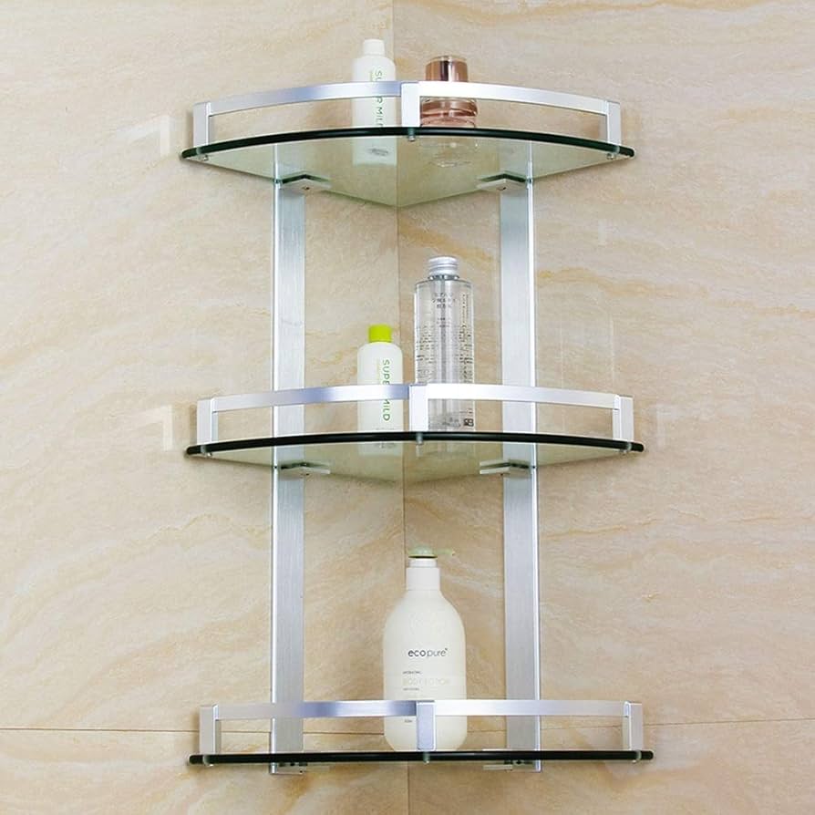 corner shelving for bathroom