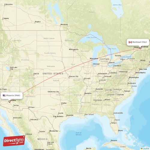 montreal to phoenix direct flights