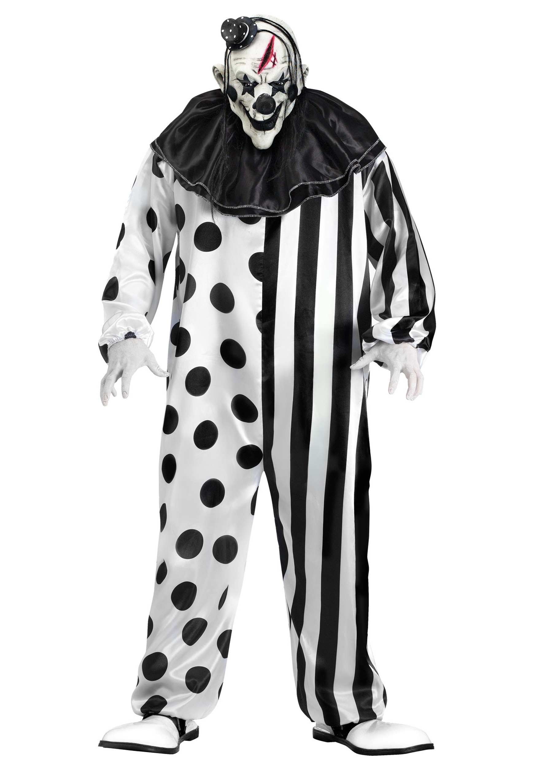 creepy clown halloween costumes