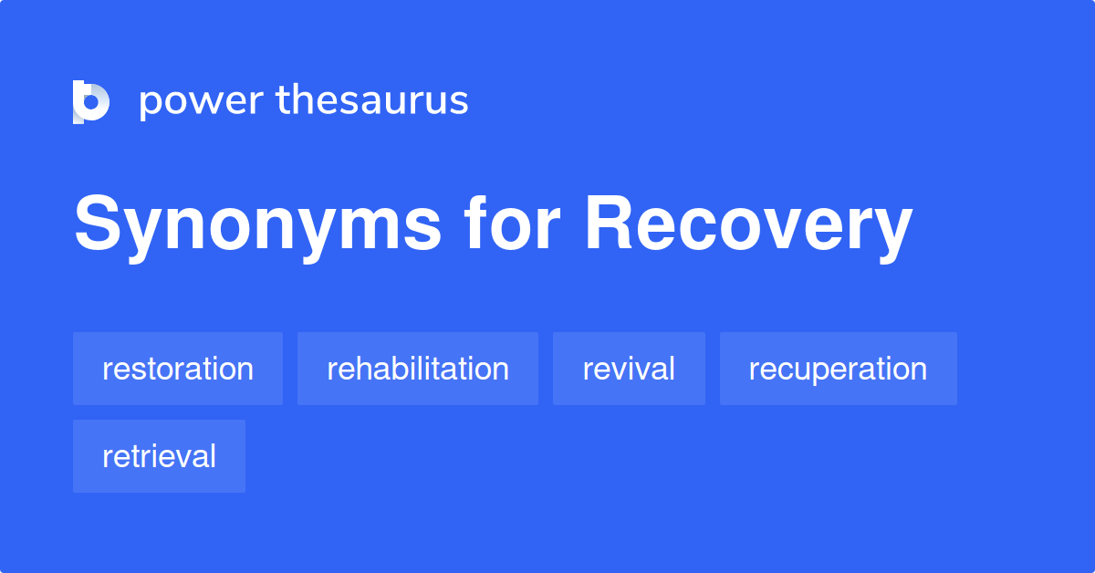 recovery synonyms in english