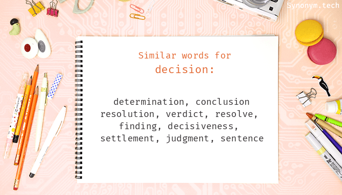 decisiveness synonym