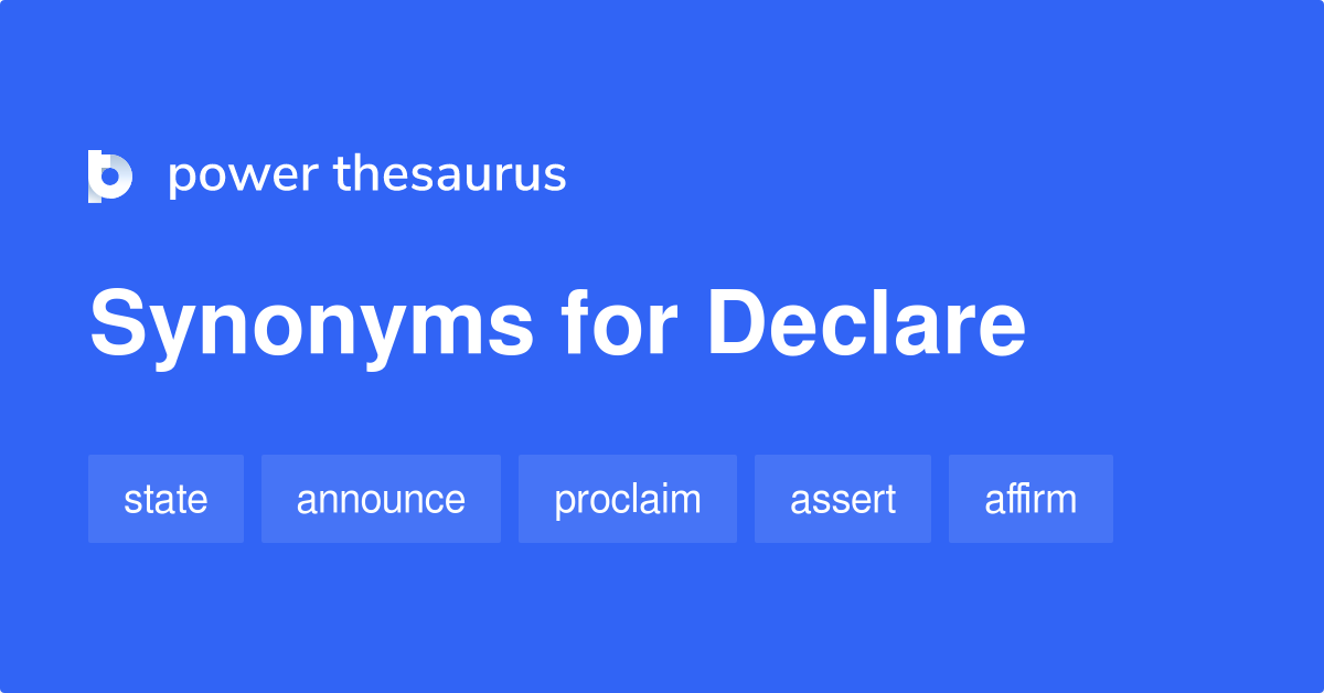 declare synonyms