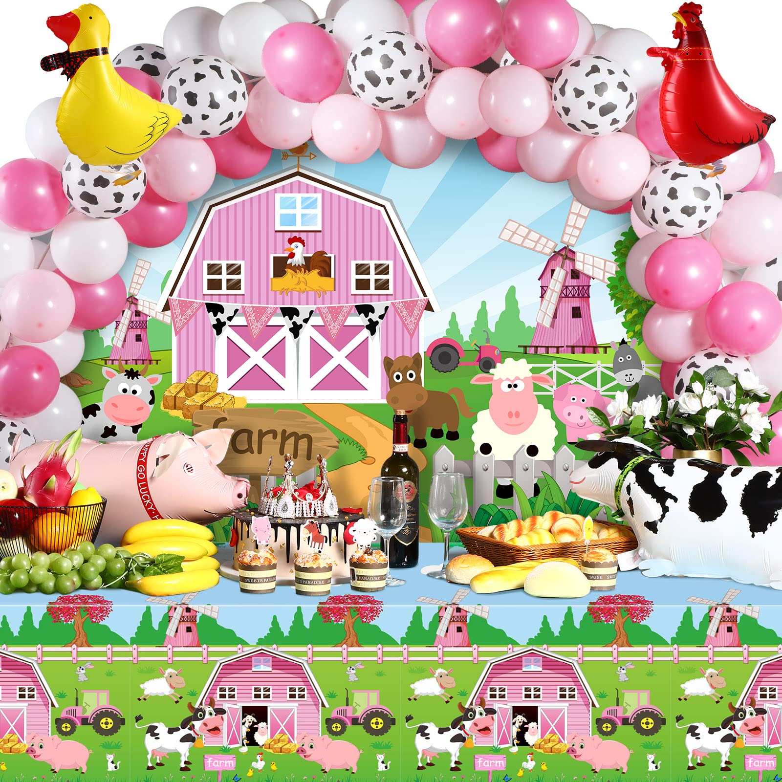 decoracion fiesta tematica granja