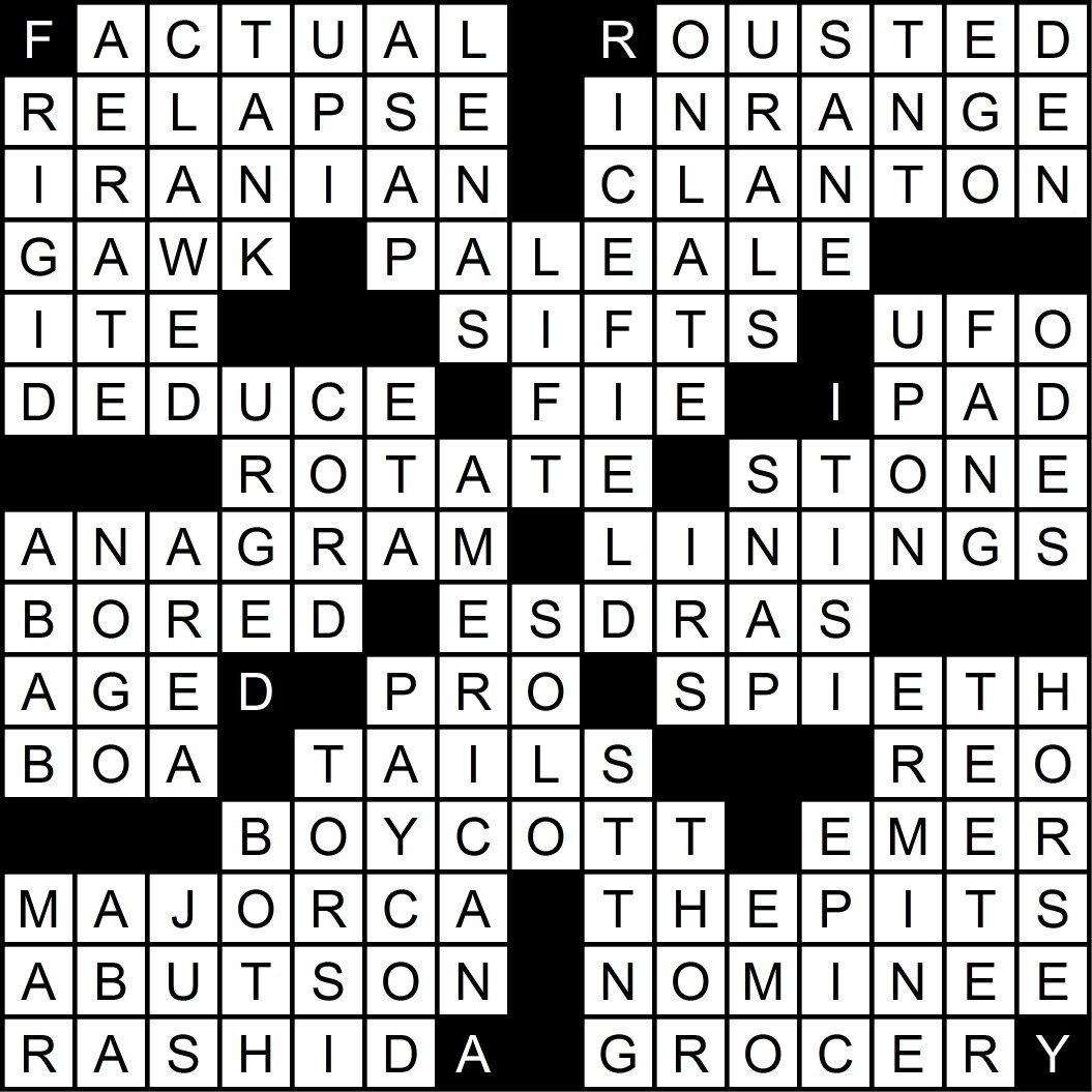 deduce crossword clue