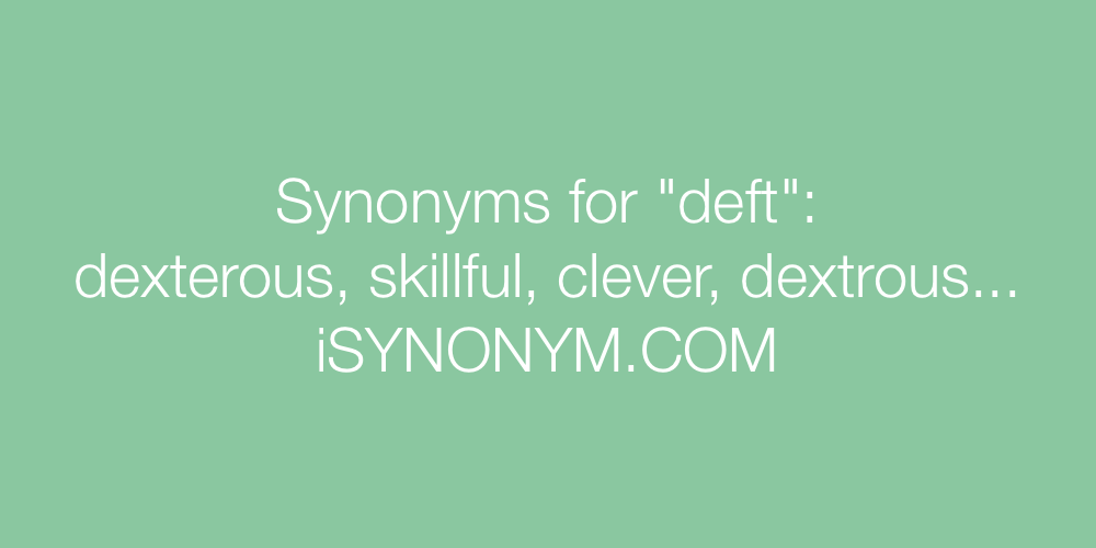 deftly synonym