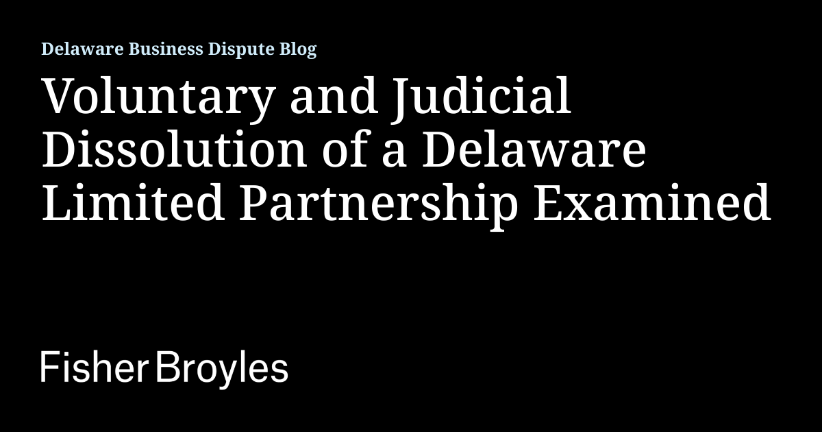 delaware revised uniform limited partnership act