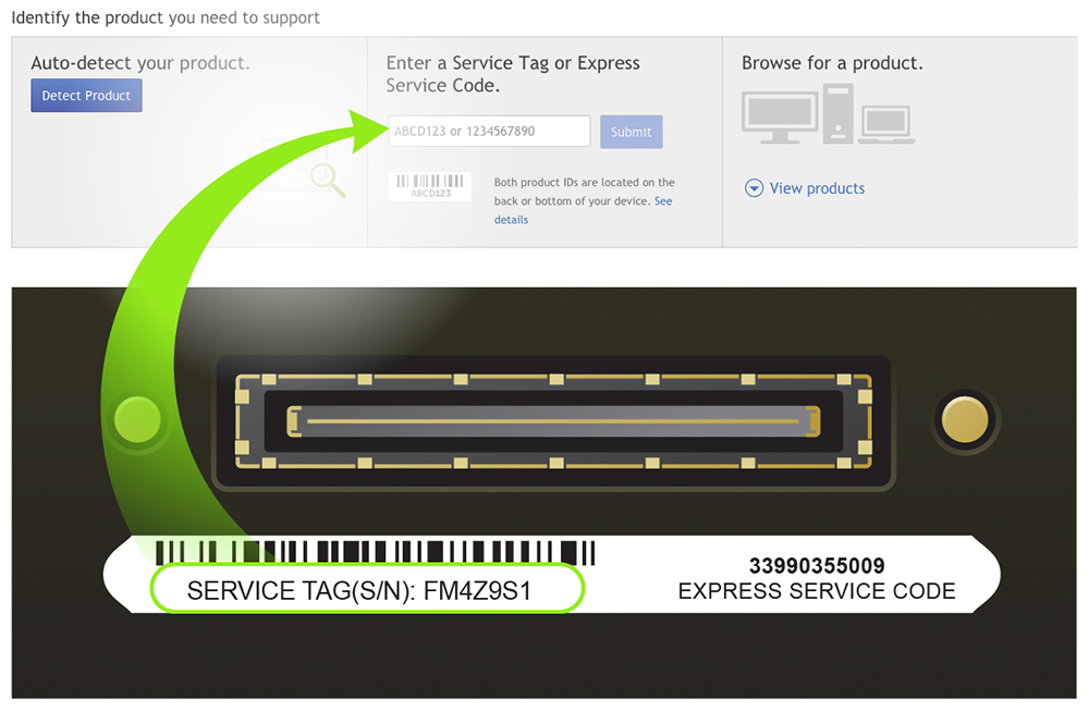 dell service tag