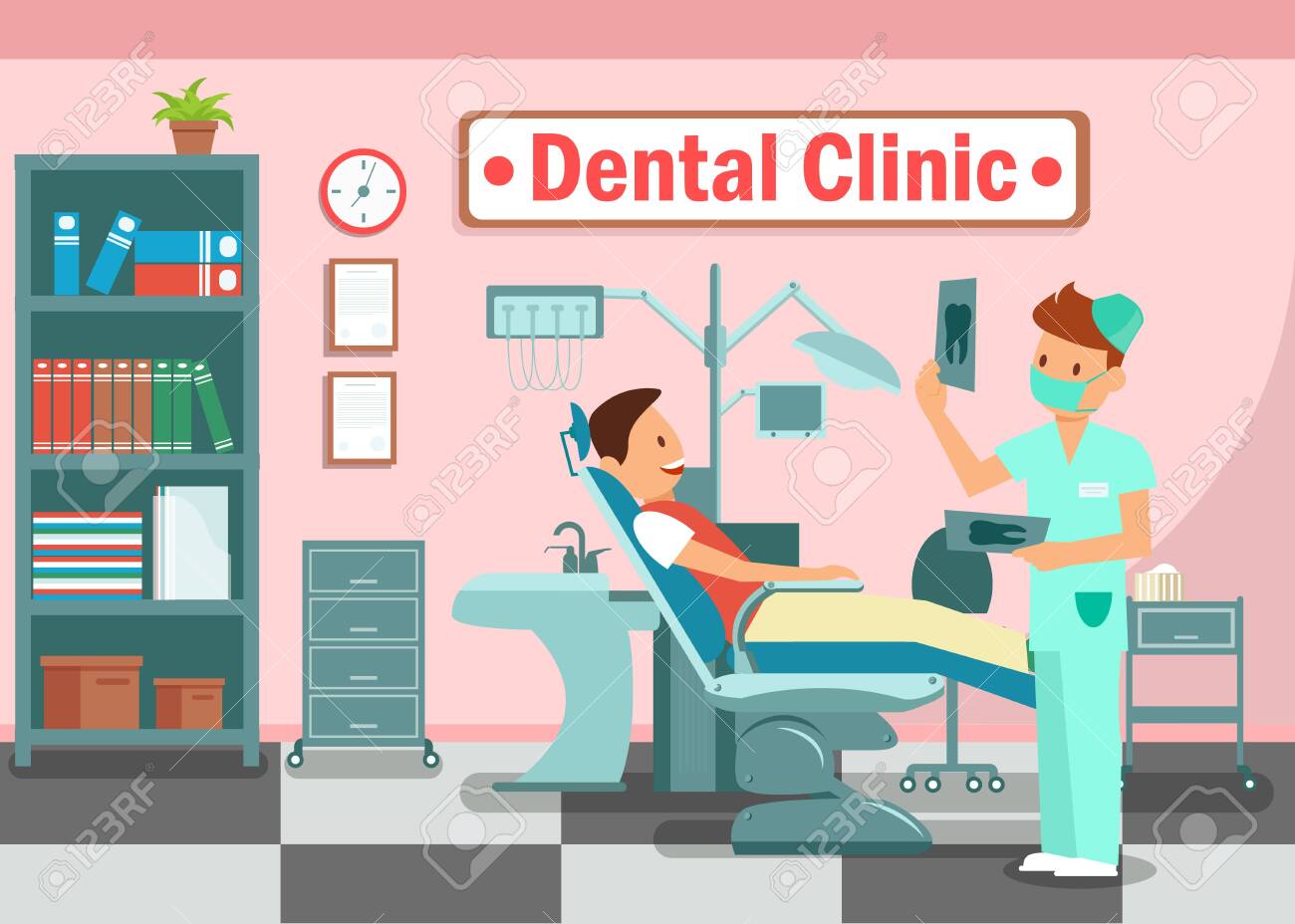 dental clinic cartoon