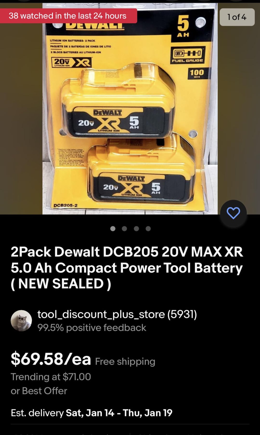dewalt batteries for sale