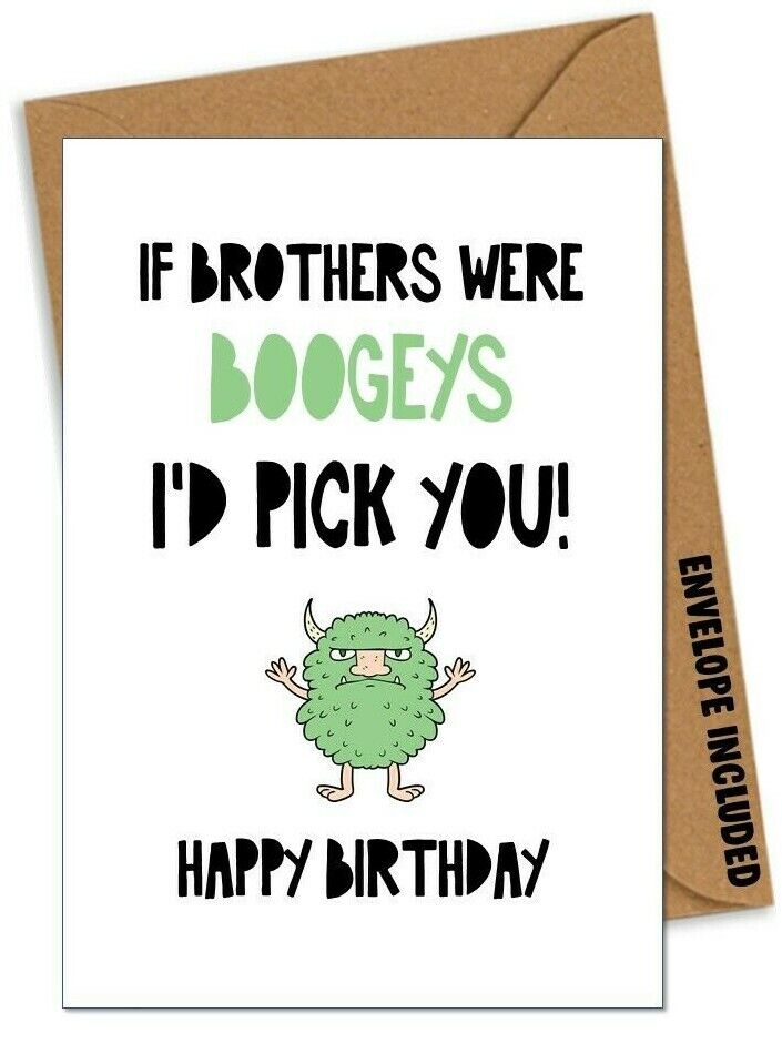 birthday card funny brother