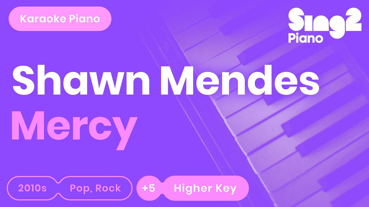 mercy shawn mendes karaoke