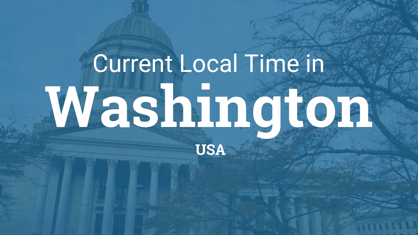 current time in washington state