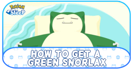 green snorlax pokemon sleep