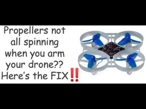 dx 4 drone propeller won t spin