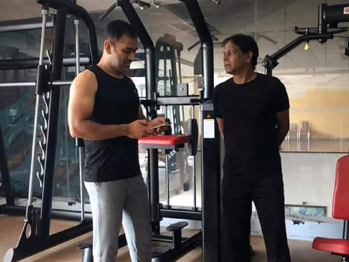 dhoni bodybuilding