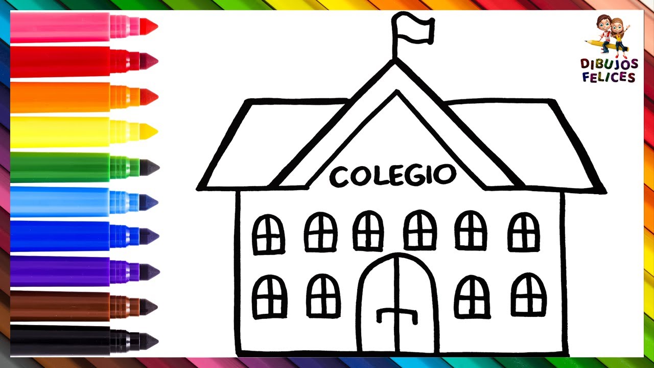 dibujos colegio para colorear