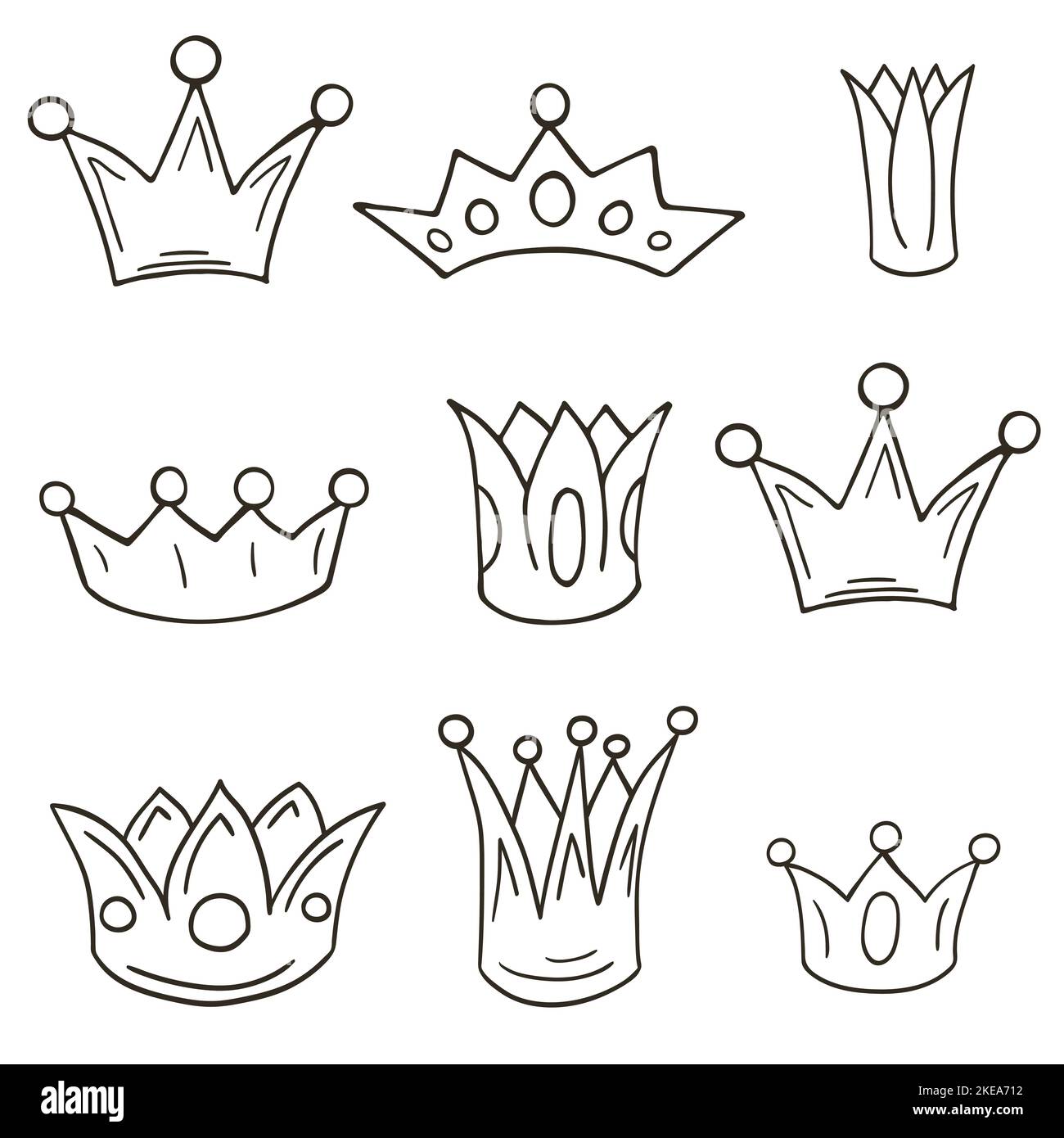 dibujos de coronas de reina