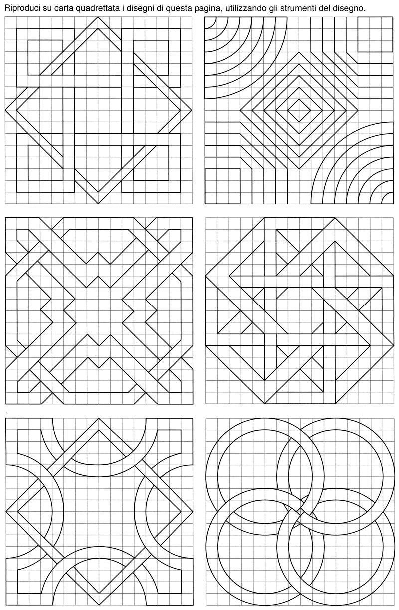 dibujos de cuadricula dificiles