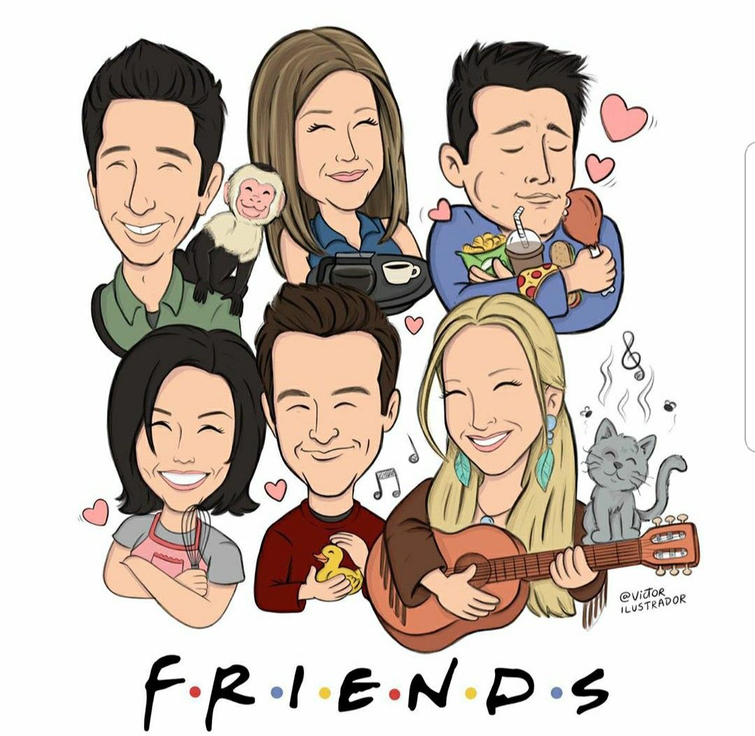 dibujos de friends