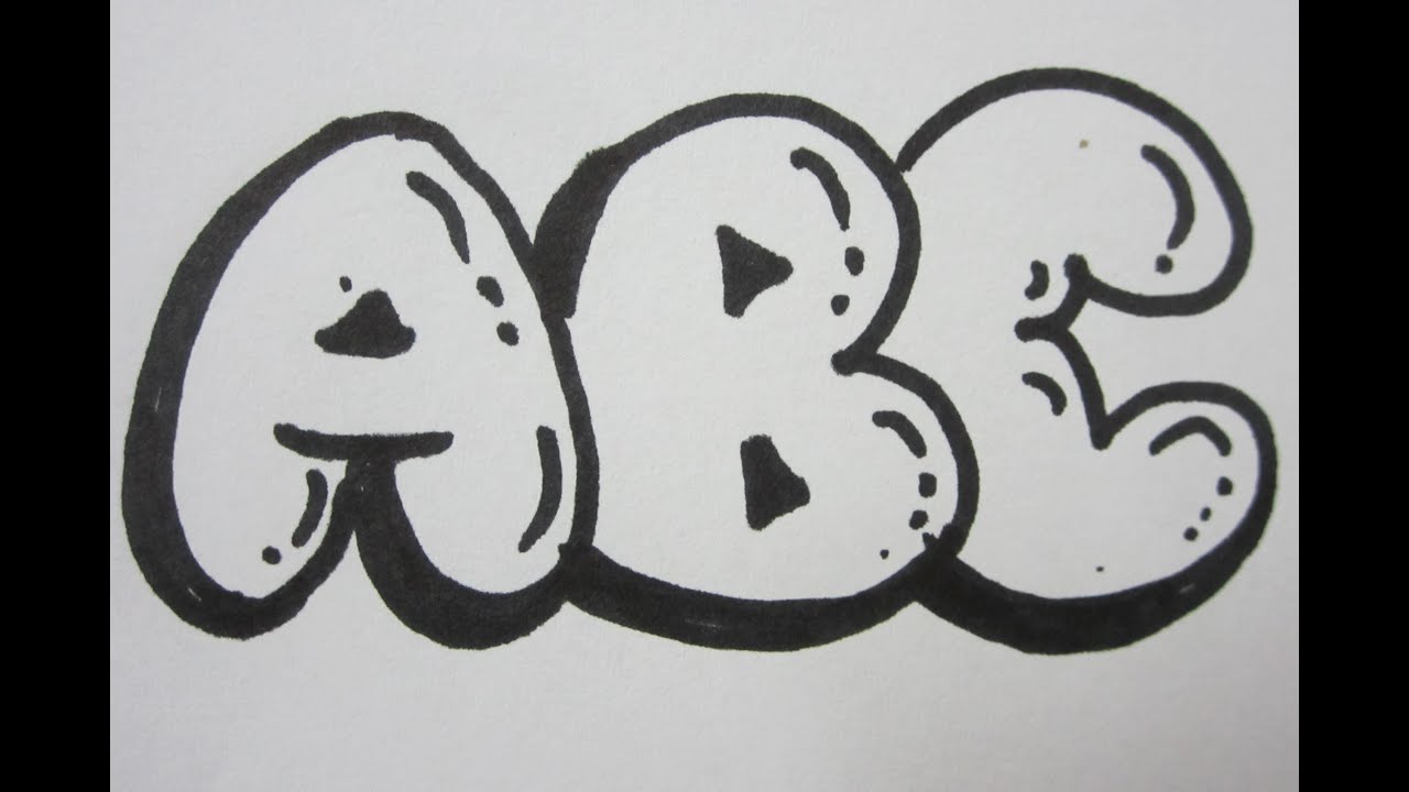 different types of bubble letters