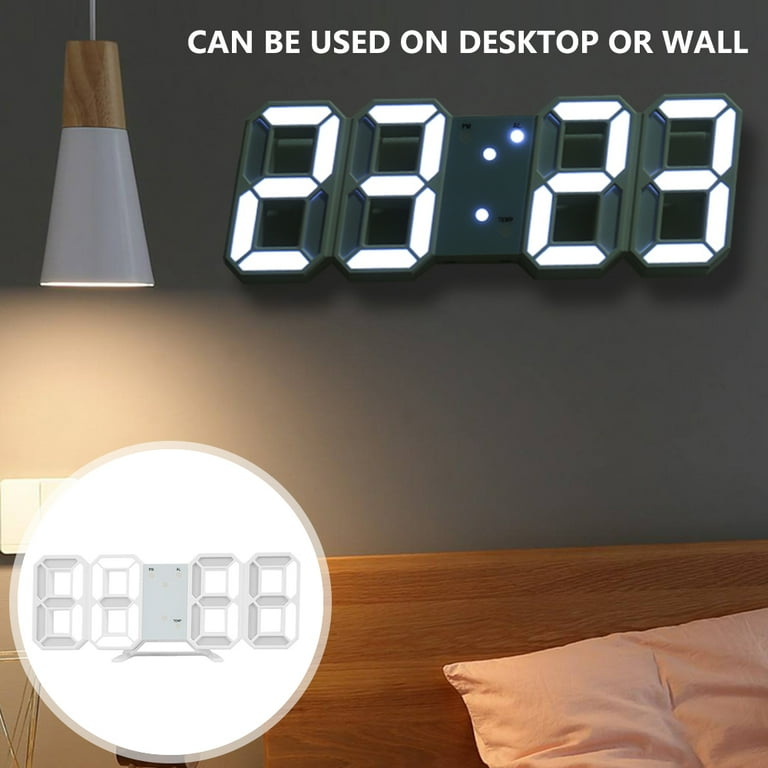 digital clock living room