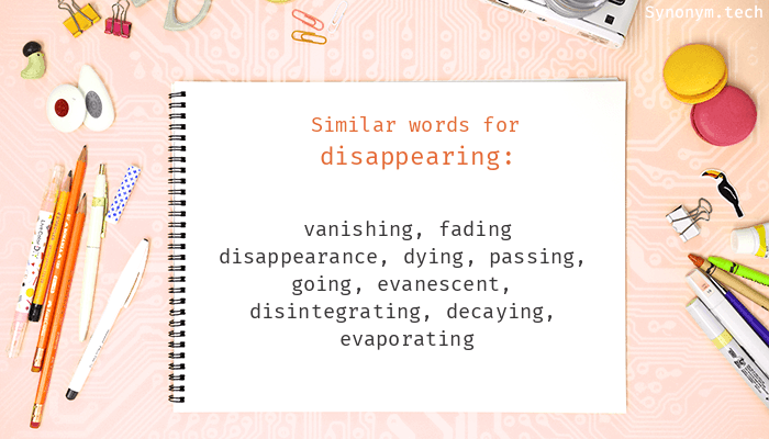 disappearing synonyms