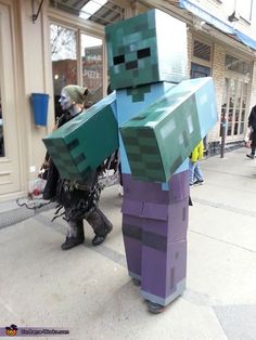 disfraz zombie minecraft