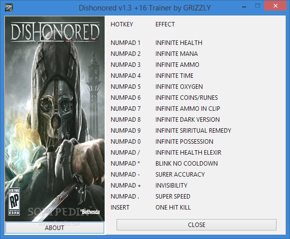 dishonored cheats