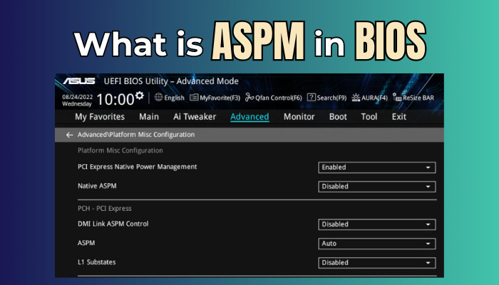 dmi link aspm control