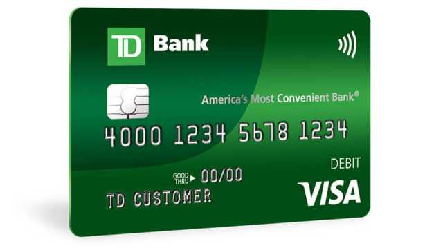 does td bank give you a debit card right away