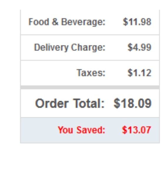 dominos delivery charge