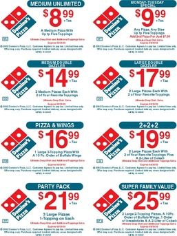 dominos pizza coupons