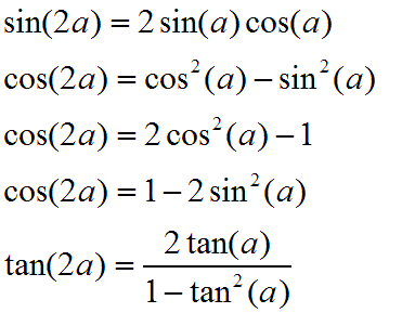 double angle formula calculator