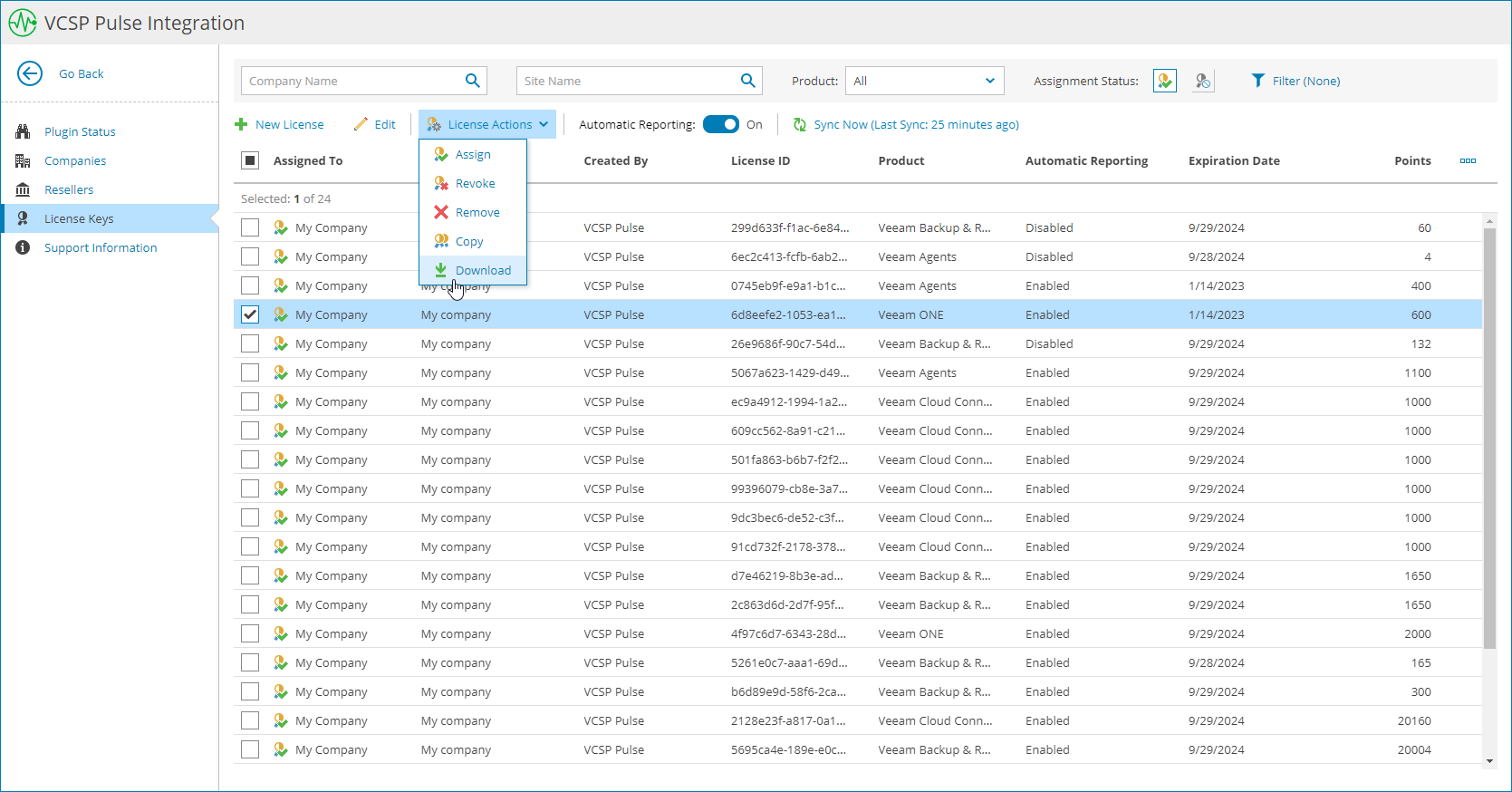 download veeam license file