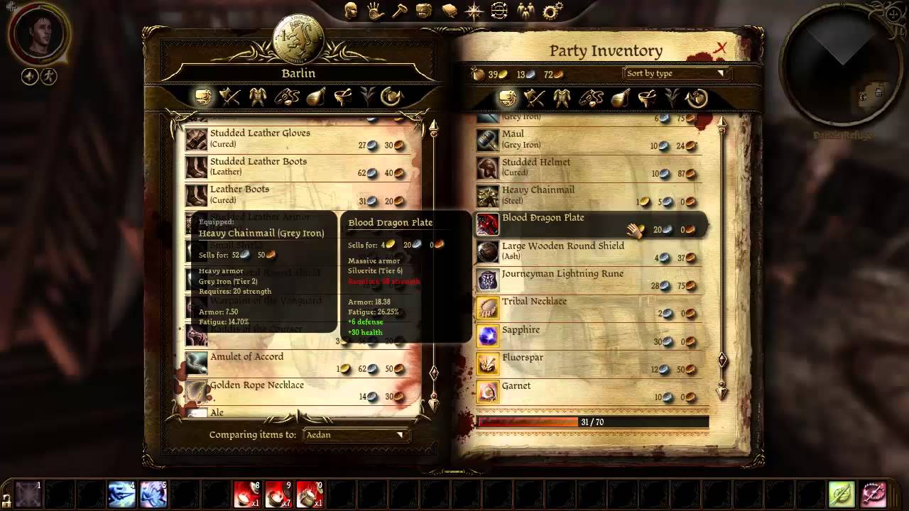 dragon age origins how to make money