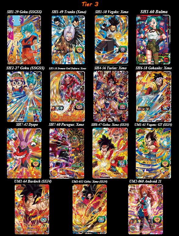 dragon ball heroes cards list