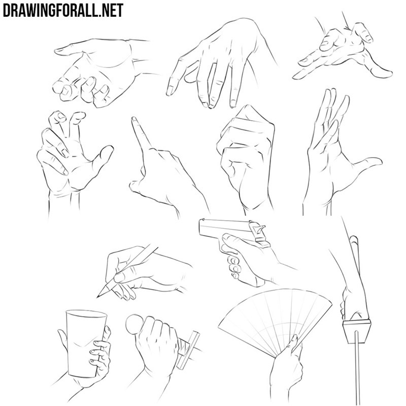 draw anime hands