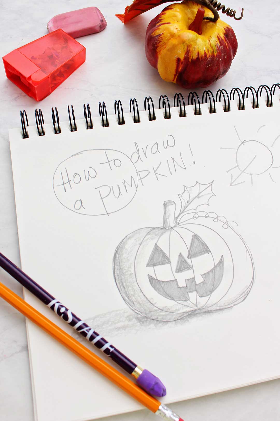 draw pumpkin