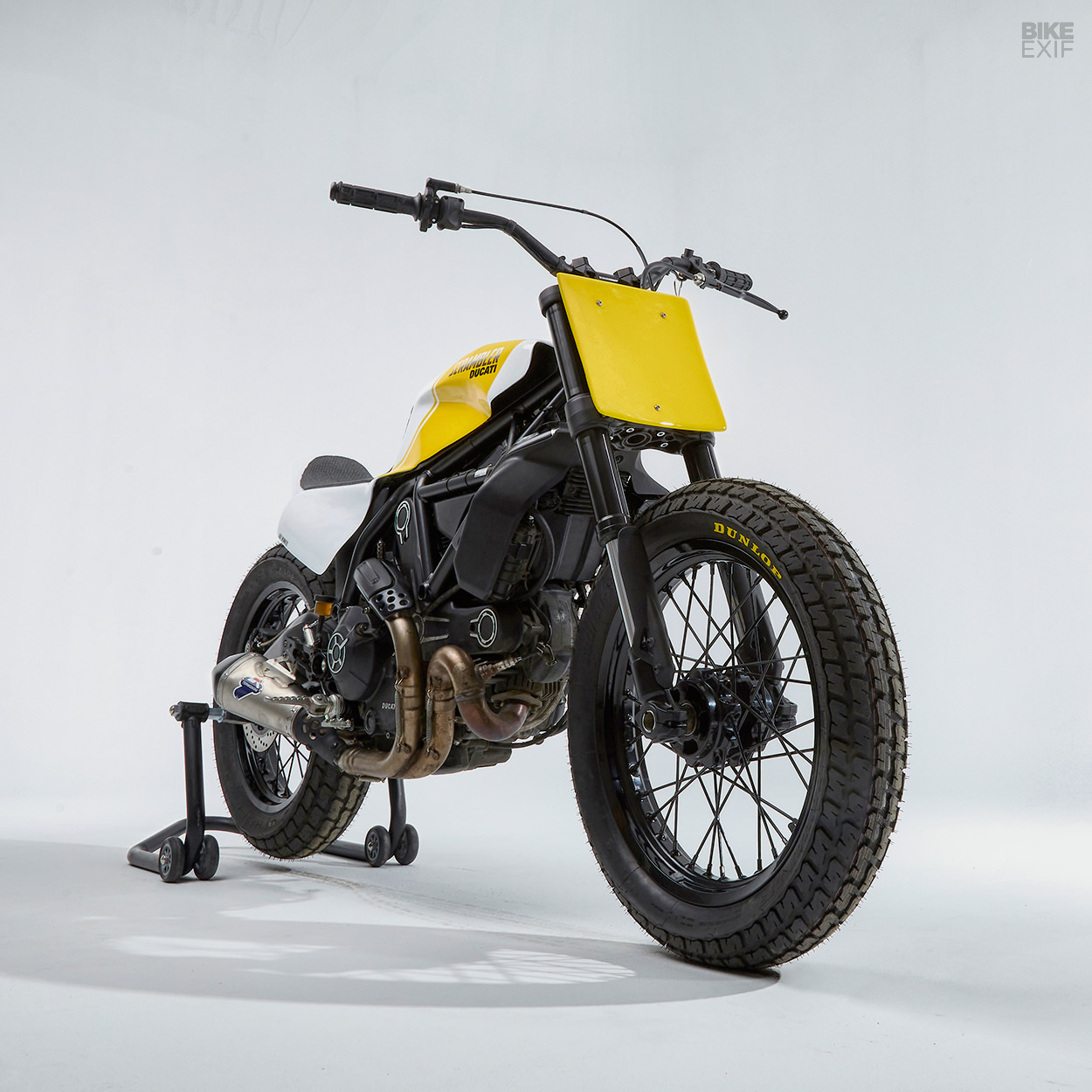 ducati scrambler flat bars