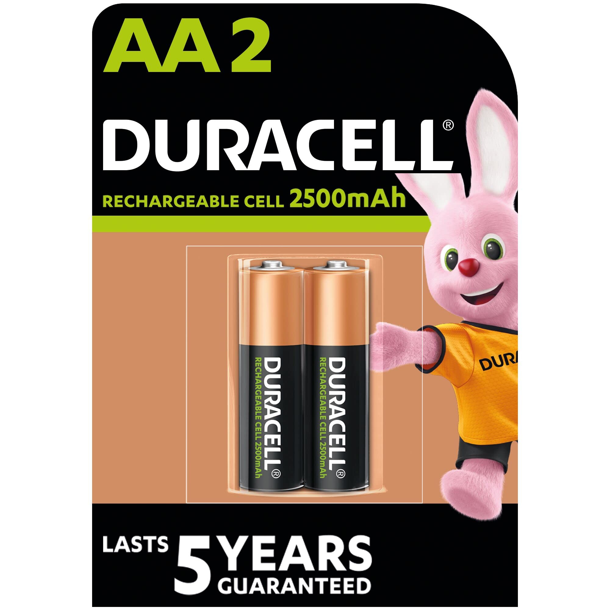 duracell 2500mah rechargeable batteries