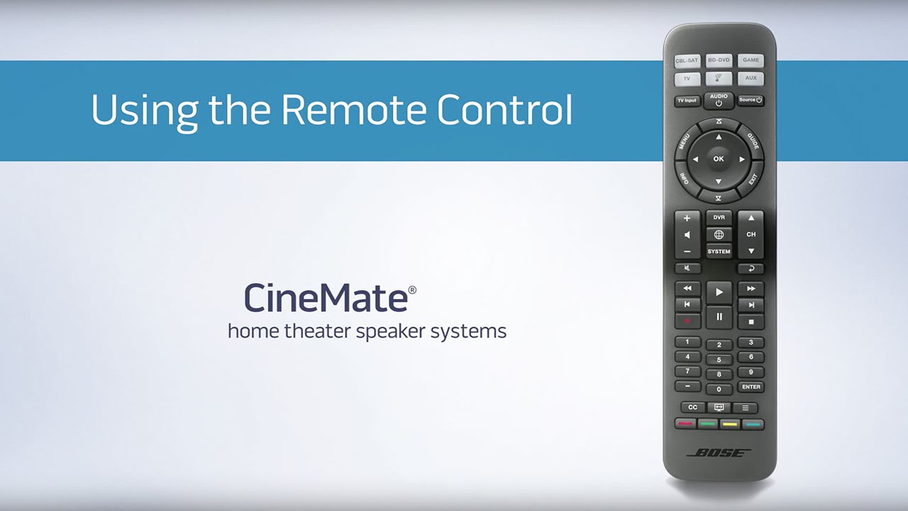 bose universal remote codes