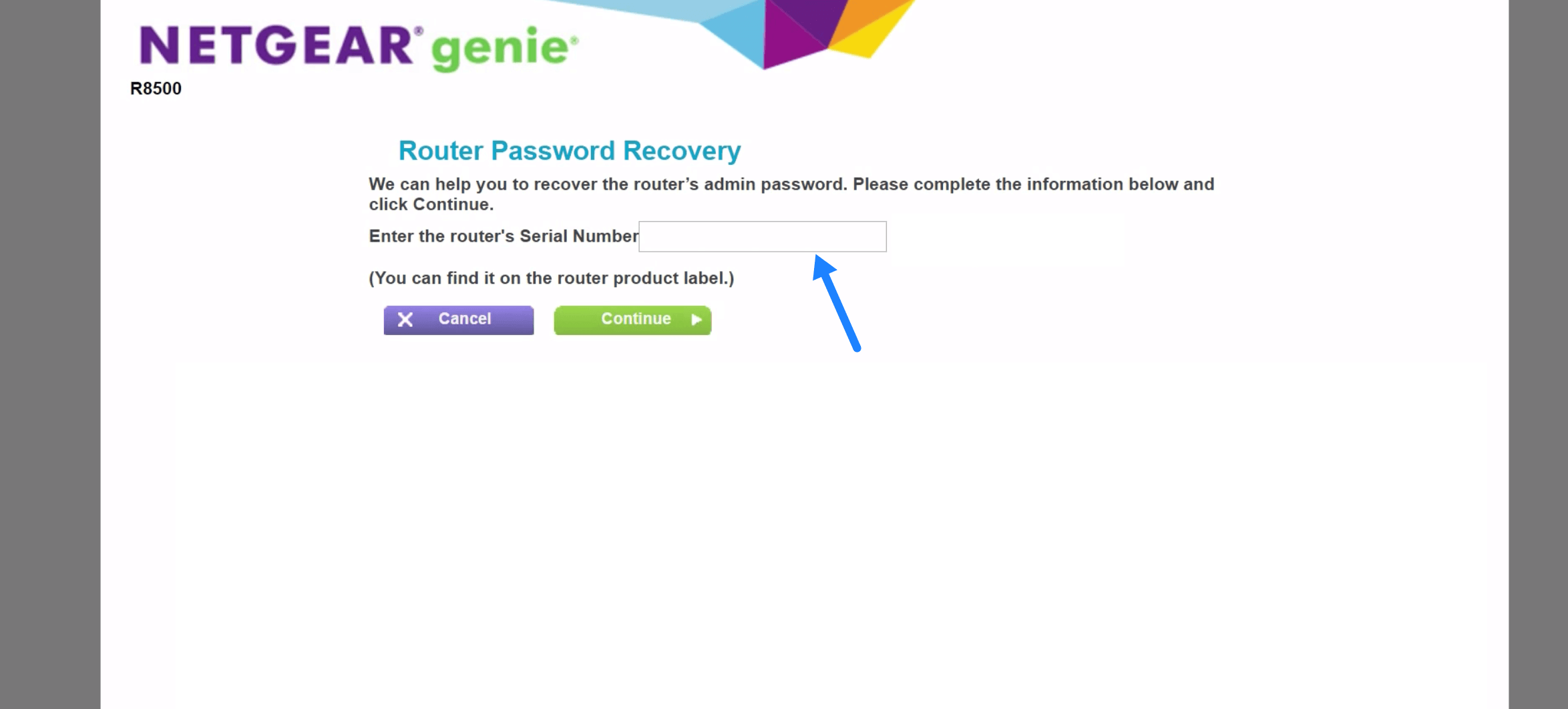 netgear nighthawk password reset