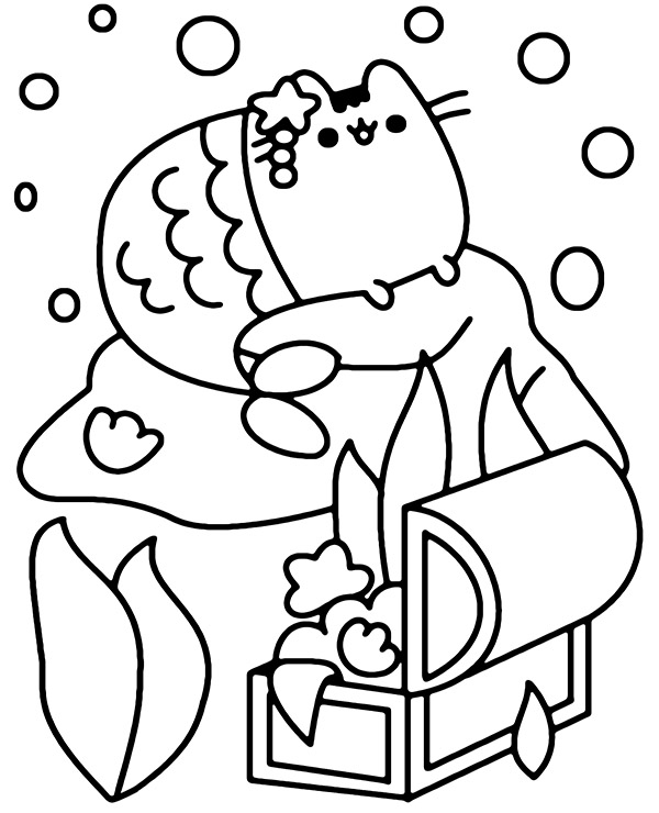 pusheen coloring pages