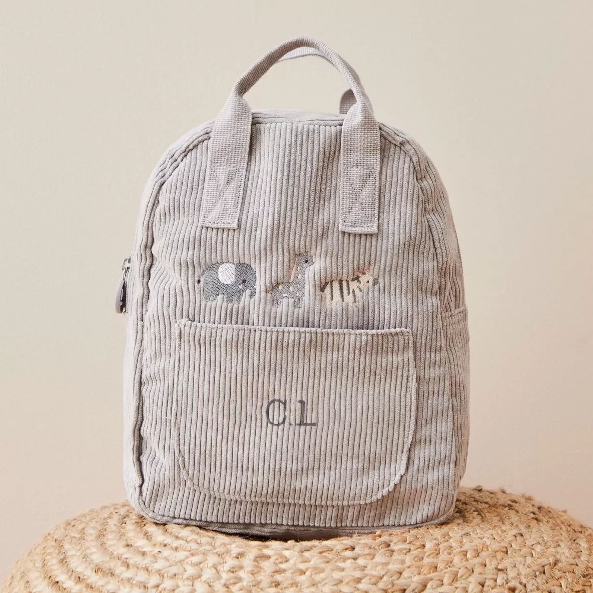 corduroy backpack personalised