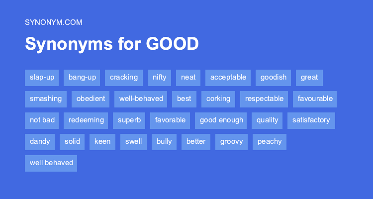 thesaurus of good