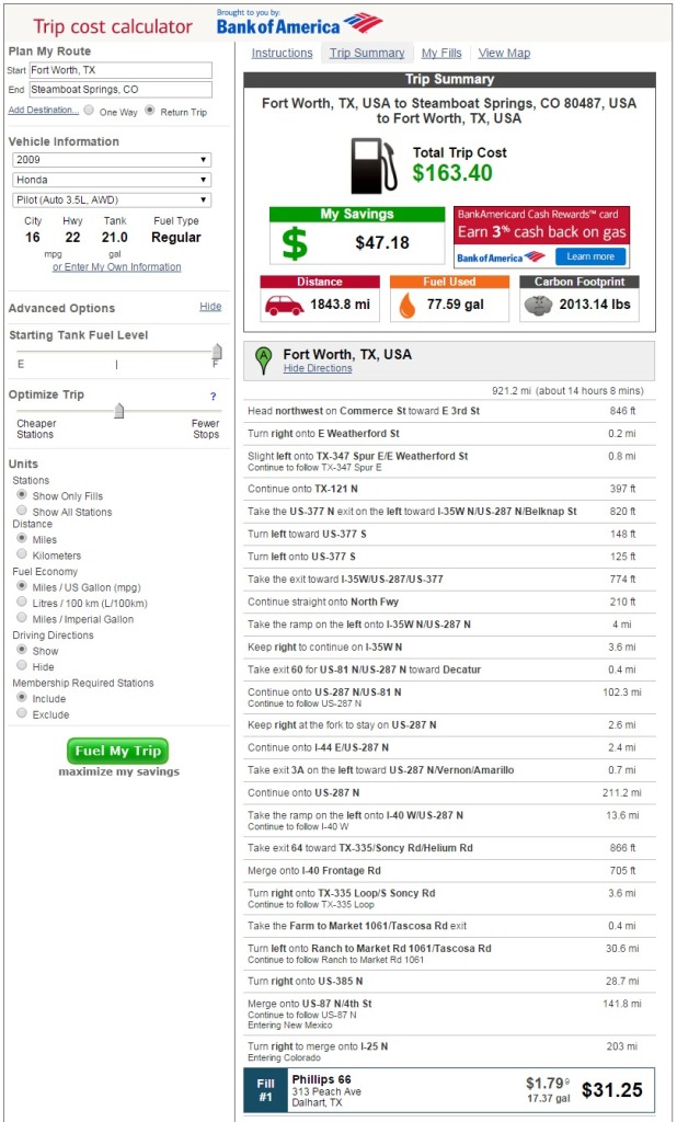 gasbuddy gas calculator