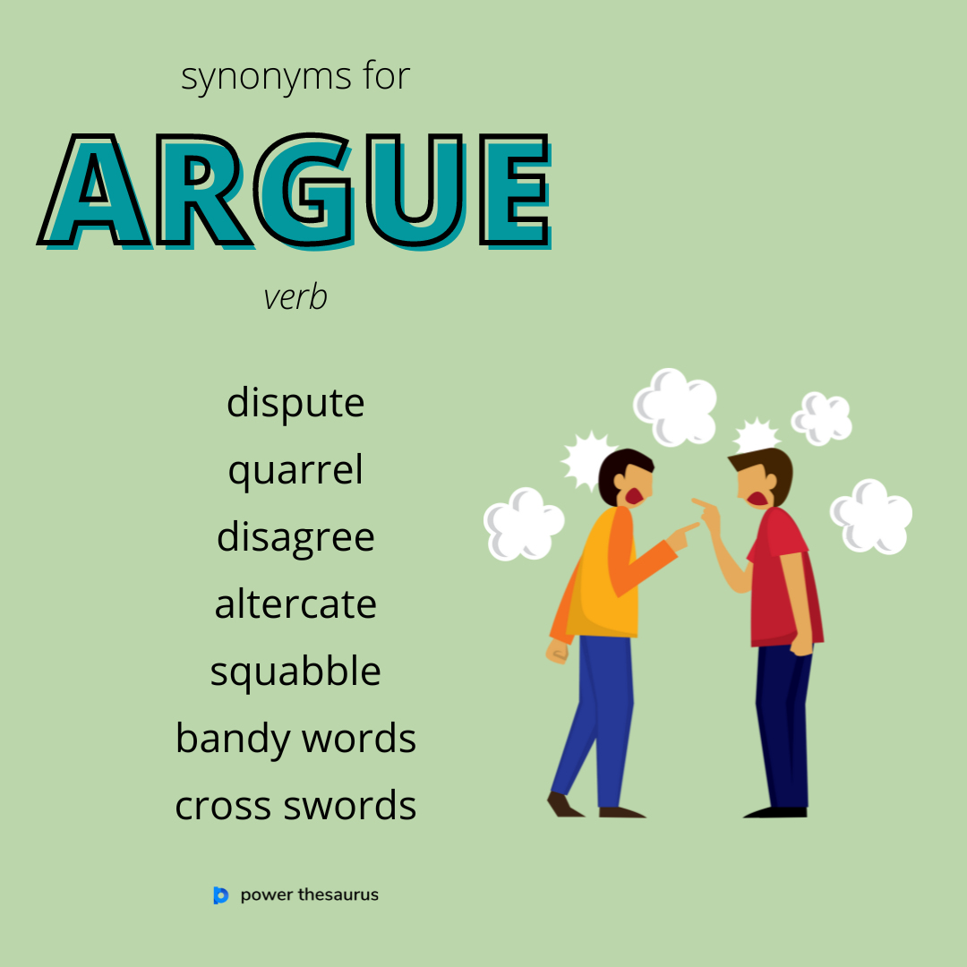 argue synonyms