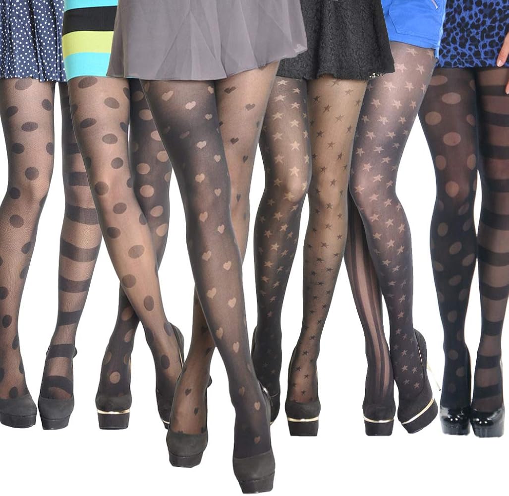 pantyhose with designs